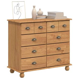 Berkfield Home Modern Chest of Drawers ASKIMHoney Brown 91x40x79 cm Solid Wood Pine | Size: 91 x 40 x 79 cm