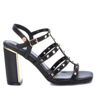 Xti Womens Heeled Sandals With Gold Studs By XTI