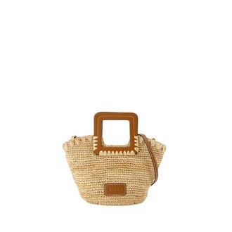 Staud Handbags, female, Beige, Size: ONE SIZE Raffia Mini Handbag - Neutral