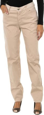 Armani Jeans Straight Broeken - Dames - Straight fit broeken - Beige - W31 - Katoen - Broeken