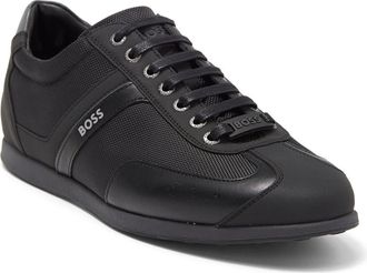 BOSS Stream Low Top Sneaker in Black at Nordstrom Rack, Size 7Us / 6Uk