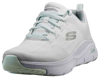 Skechers Womens Arch Fit Rainbow View Trainers, White Mint Wmnt, 8 UK