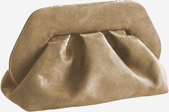Themoir&egrave; Womens Vegan Fabric Bag Beige Clutch