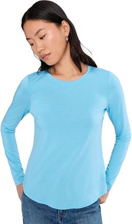 Lilly Pulitzer Westley T-Shirts Womens T Shirt Bellevue Blue : XXS, Polyester/Rayon