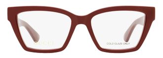 Gucci GG1715O Squared Cat-Eye Eyeglasses - Burgundy