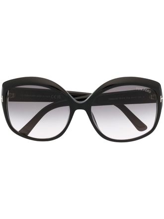 Tom Ford Eyewear Chiara oversize-frame sunglasses - women - Acetate - 60 - Black