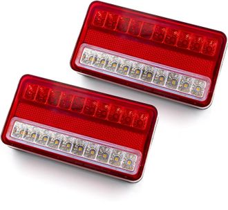 OEM 2 Piezas De Luz Trasera Intermitente De 12v 24v Con 20 Led, Luz Trasera Para Coche, Luz De Freno Trasera, Luz De Parada Para Remolque, Cami&oacute;n, Caravan
