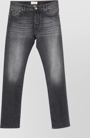 Jacob Cohen mid-rise five-pocket denim trousers