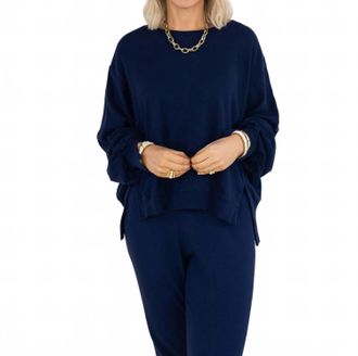 Dear John Denim Sunday Stroll Pullover Top In Black Iris