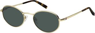 Tommy Hilfiger Sunglasses, unisex, Yellow, 55 MM, Oval Sunglasses