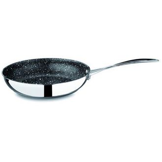 Mepra Glamour Diamond Non-Stick Frying Pan with Handle and Lid in Silver at Nordstrom, Size Medium