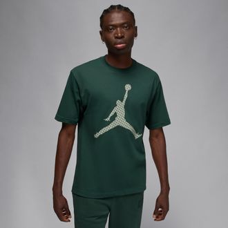 Nike Jordan Mens Jordan Brooklyn T-Shirt in Green | IF0399-316