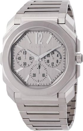 Bulgari Octo Finissimo Chronograph Automatic Silver Dial Mens Watch 103661