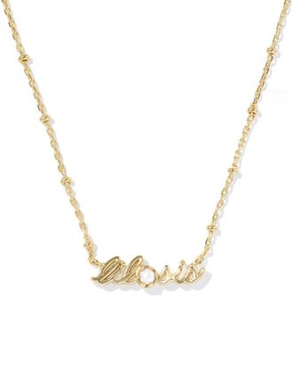 Kendra Scott Womens Lil Sis Short Pendant Necklace In Gold Freshwater Cultured Pearl