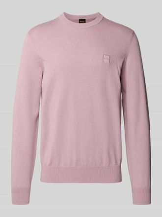Boss Orange by Hugo Boss BOSS Orange Regular Fit Pullover aus Baumwoll-Kaschmir-Mix Modell KANOVANO in Rosa, Gr&ouml;&szlig;e S