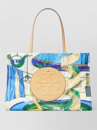 Tory Burch large tote bag poolside logo pocket