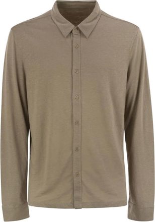 Majestic Filatures Camicia con bottoni - Toni neutri