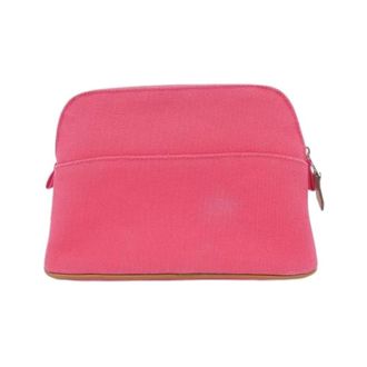 Herm&egrave;s Pre-owned Vintage Canvas Clutch - Dames - Pre-owned - Roze - Maat: ONE Size Leer
