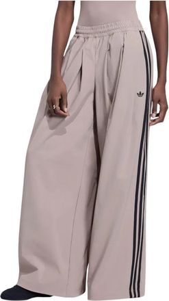 adidas Adilenium 5.0 OG Geplooide Trainingsbroek - Dames - Trainingsbroeken - Beige - L - Katoen - Fitness