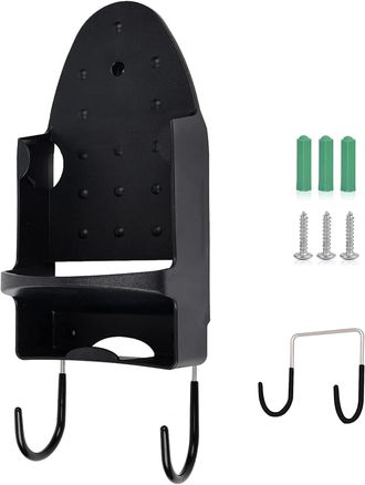 OEM Soporte De Pared Negro Para Tabla De Planchar, Soporte Para Plancha El&eacute;ctrica, Estante De Ba&ntilde;o