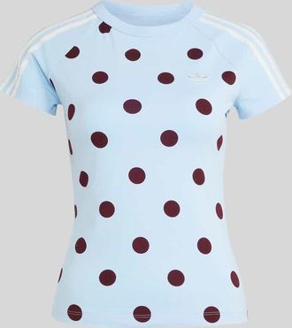 adidas Originals Slim Fit T-Shirt Modell CALI in Hellblau, Gr&ouml;&szlig;e XS