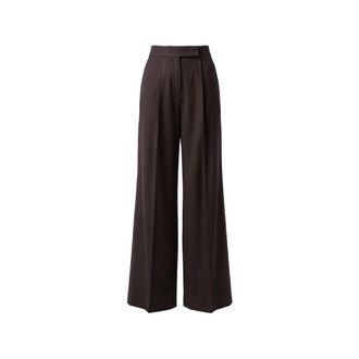 Max Mara Filato Wide Broeken - Dames - Broeken - Bruin - Maat: S Zijde