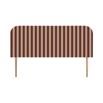 Really Nice Things Cabecero tapizado terciopelo a rayas 160x97cm