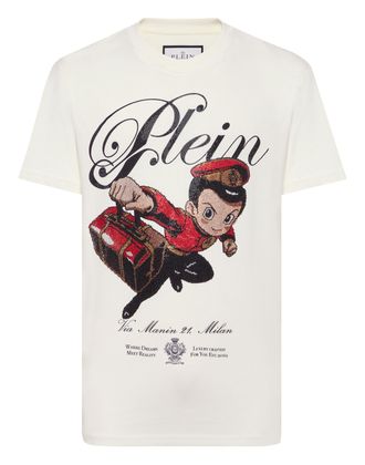 Philipp Plein Round Neck T-Shirt Plein Boy Stones