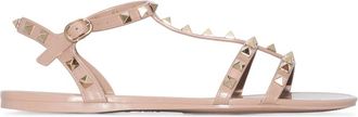 Valentino Garavani Rockstud Flat Rubber Sandal