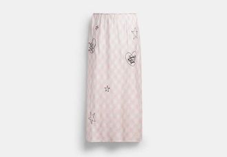 Coach Brain Dead Embroidered Slip Skirt