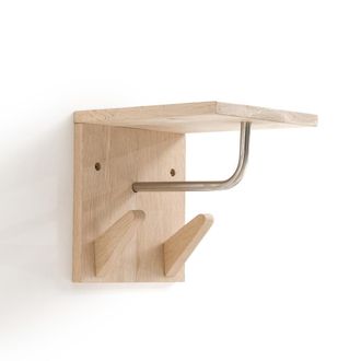 La Redoute Interieurs Kapstok/etag&egrave;re met 2 haakjes SLOFIA, in bleek eik