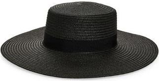 Nordstrom Rack Structured Boater Hat in Black at Nordstrom Rack