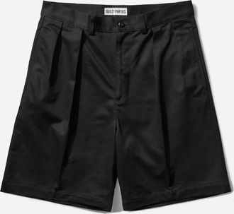 Wacko Maria Men s Double Pleated Chino Shorts Black