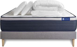 Actisom Pack Colch&oacute;n Gris Muelles Y Viscoel&aacute;stica 140 X 190