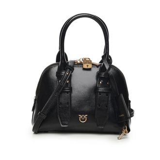 Pinko Pinko, Dames, Tassen, Zwart, Maat: ONE Size Katoen