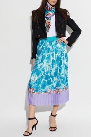 Versace Jeans Couture Pleated Skirt, Womens, Blue