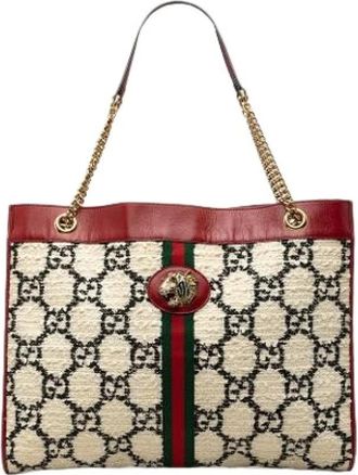 Gucci Pre-owned Tweed Tote - Dames - Vintage Shopper - Veelkleurig - ONE Size - Tweed - Vintage