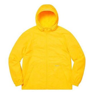 SUPREME Reflective Zip Hooded Jacket Yellow Black SUP-SS21-531