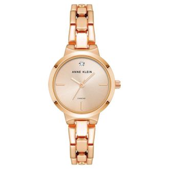 Anne Klein Womens Classic Rose gold Dial Watch