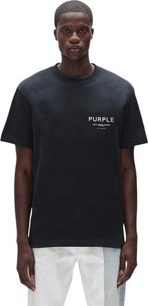 Purple Tee Cities - Heren - T-shirts - Zwart - M - Katoen - Tops