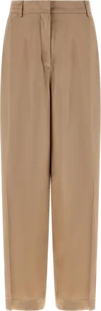 Fabiana Filippi Beige Viscose Casual Womens Pants