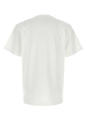 Moschino Mens White Cotton T-Shirt Fantasiabianco Exterior Exterior: T-shirts And Polos