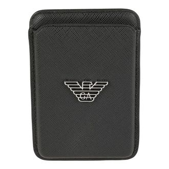 Emporio Armani Logo Plaque Telefoonhoesje - Heren - Accessoires - Zwart - Maat: ONE Size