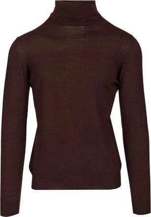 Mauro Ottaviani Wollen coltrui - Heren - Coltruien - Bruin - 2XL - Wol - Truien & Vesten