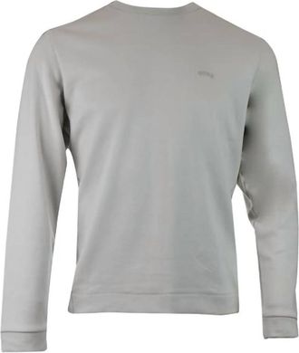HUGO BOSS Mens Round Neck Sweatshirt In Beige