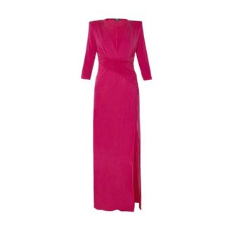 Liu Jo Cf 3109 J1890 Maxi Jurk - Dames - Maxi kleedjes - Roze - L - Kleedjes