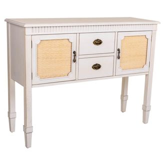 Wanderlust Deco Aparador de madera blanco 108x36x82