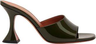 Amina Muaddi Mirror Moss Lupita 70 Slippers, Brand Size 37 ( US Size 7 )