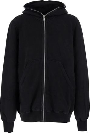 Rick Owens Hoodie met Kangoeroezak - Heren - Vesten met rits - Zwart - XL - Katoen - Hoodies & sweatvesten