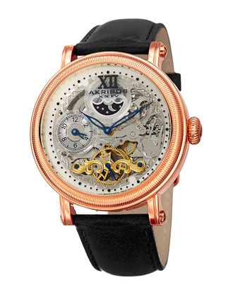 Akribos XXIV Akribos Xxiv Mens Leather Watch
